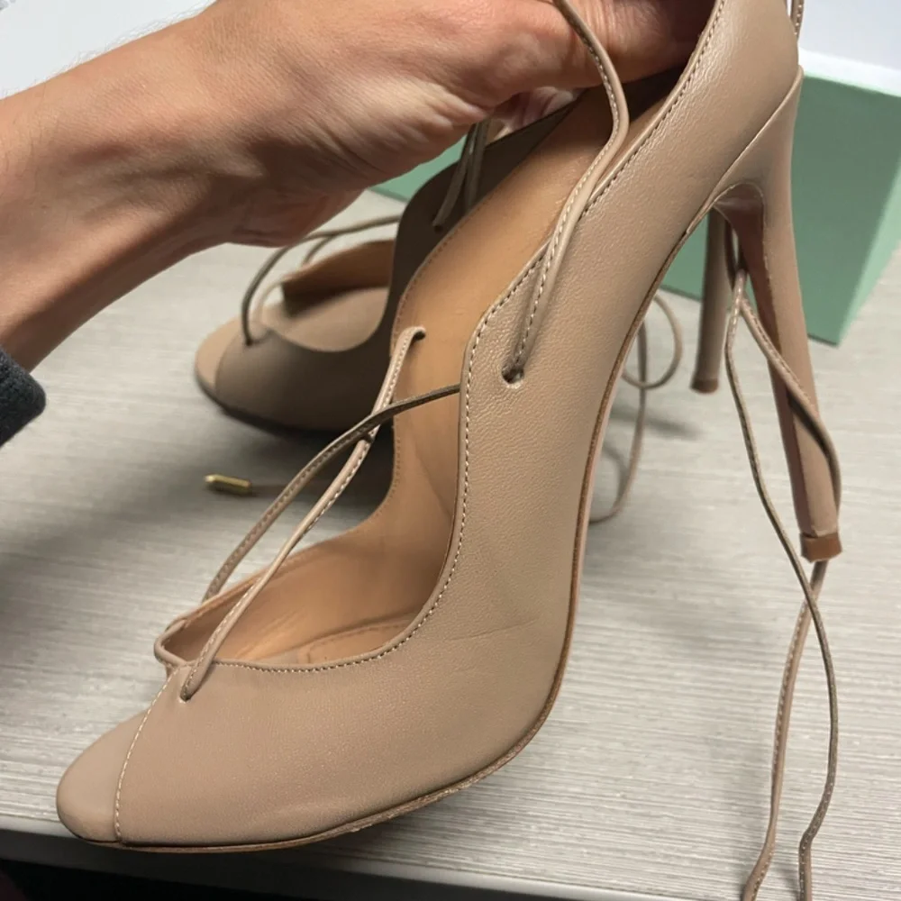 Aquazzura Rebel Sandal 105 BEIGE - Picture 6 of 8